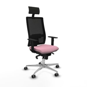 Office Chair with Headrest Piqueras y Crespo 1D086G1 Pink