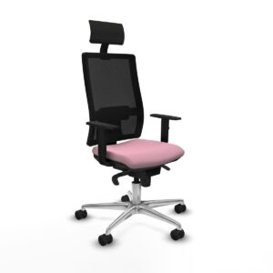 Office Chair with Headrest Piqueras y Crespo 1D086N1 Pink