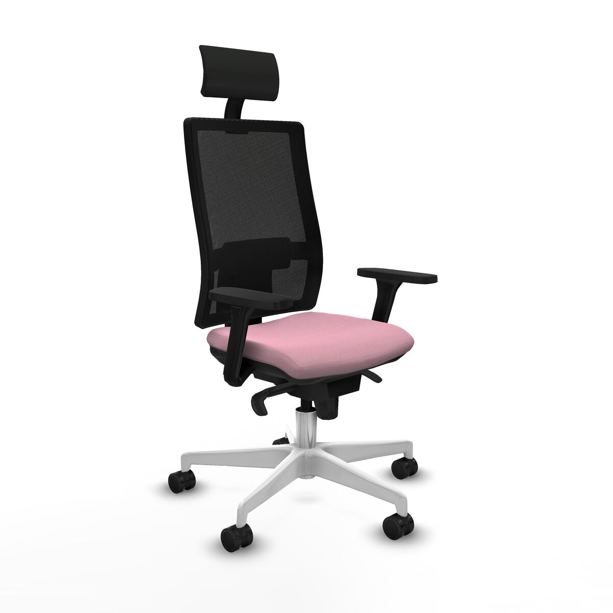 Office Chair with Headrest Piqueras y Crespo 3D026N1 Pink
