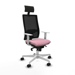 Office Chair with Headrest Piqueras y Crespo 4B026N1 Pink