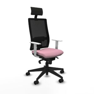 Office Chair with Headrest Piqueras y Crespo 4B066N1 Pink