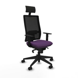 Office Chair with Headrest Piqueras y Crespo 1D066N1 Purple