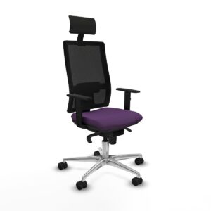 Office Chair with Headrest Piqueras y Crespo 1D086N1 Purple