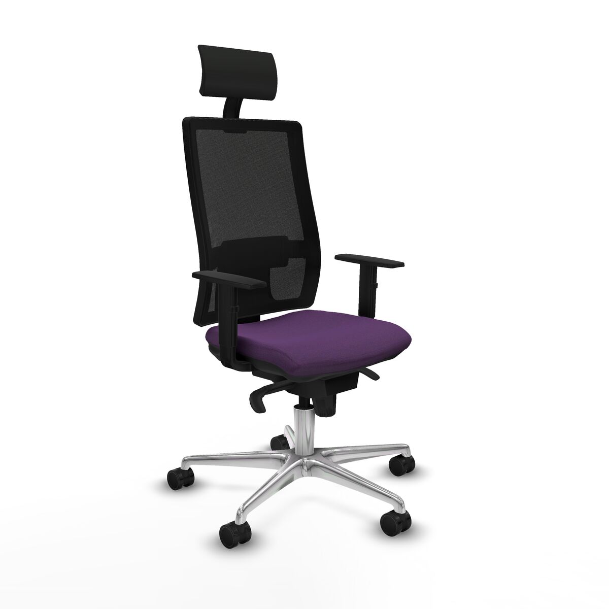 Office Chair with Headrest Piqueras y Crespo 1D086N1 Purple