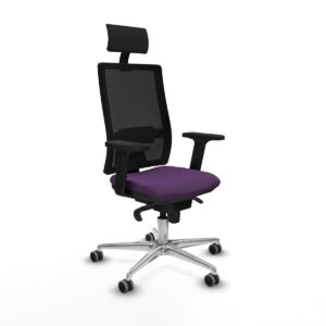Office Chair with Headrest Piqueras y Crespo 2D086G1 Purple