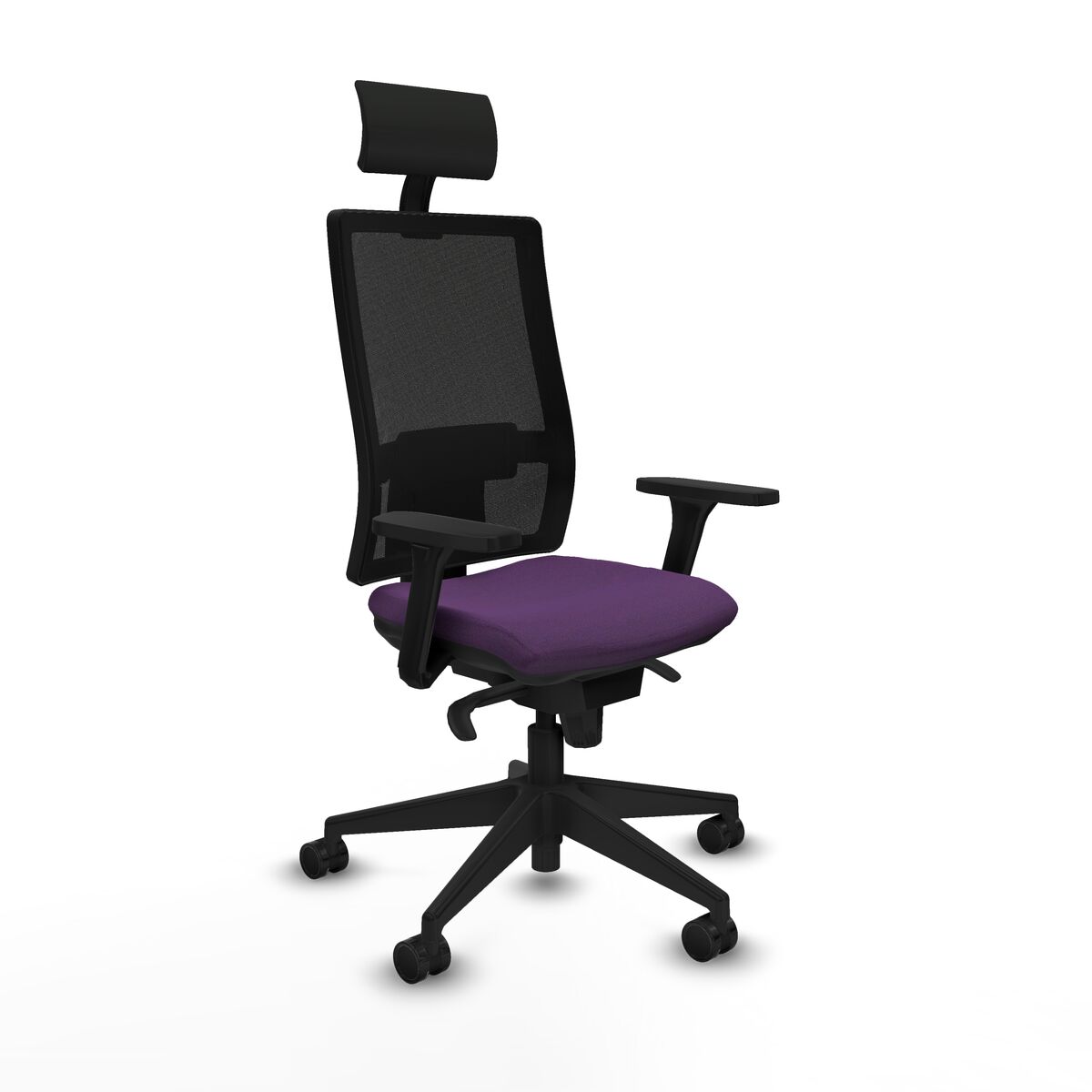 Office Chair with Headrest Piqueras y Crespo 3D066N1 Purple