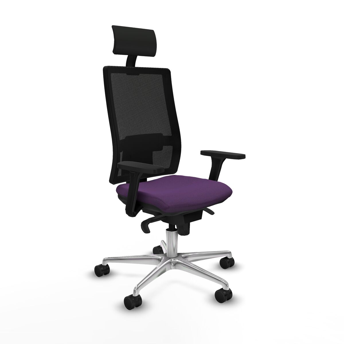 Office Chair with Headrest Piqueras y Crespo 3D086N1 Purple