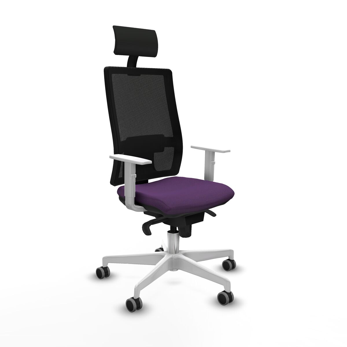 Office Chair with Headrest Piqueras y Crespo 4B026G1 Purple