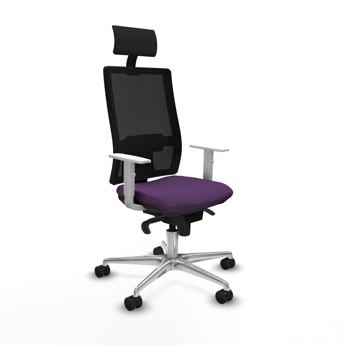 Office Chair with Headrest Piqueras y Crespo 4B086N1 Purple