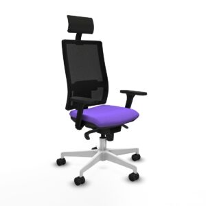 Office Chair with Headrest Piqueras y Crespo 3D026N1 Lilac