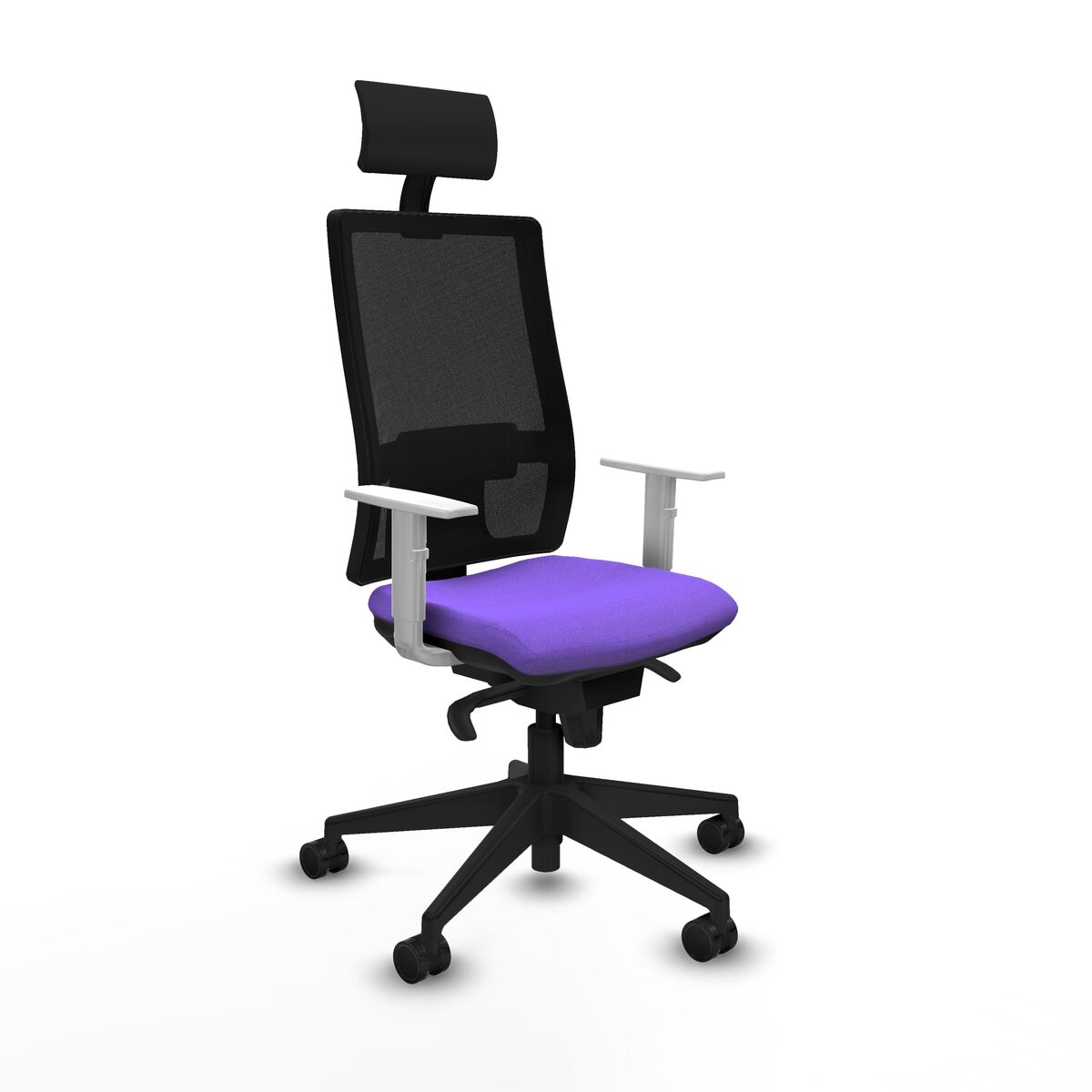 Office Chair with Headrest Piqueras y Crespo 4B066N1 Lilac
