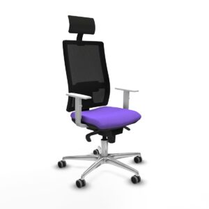 Office Chair with Headrest Piqueras y Crespo 4B086G1 Lilac
