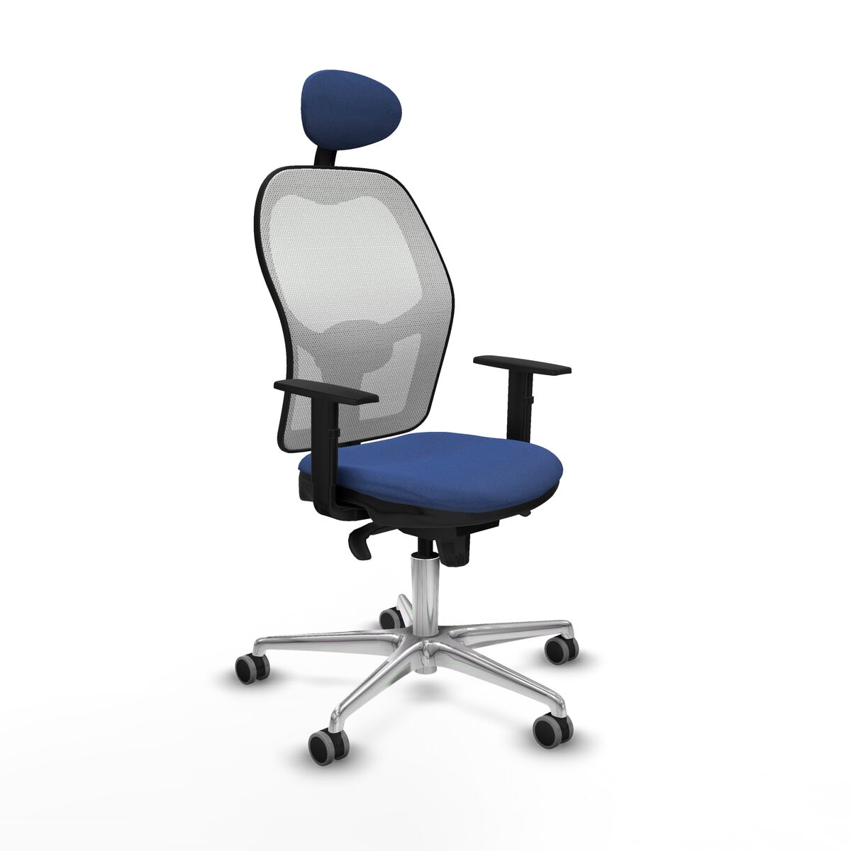 Office Chair with Headrest Jorquera Piqueras y Crespo 1D086G1 Navy Blue