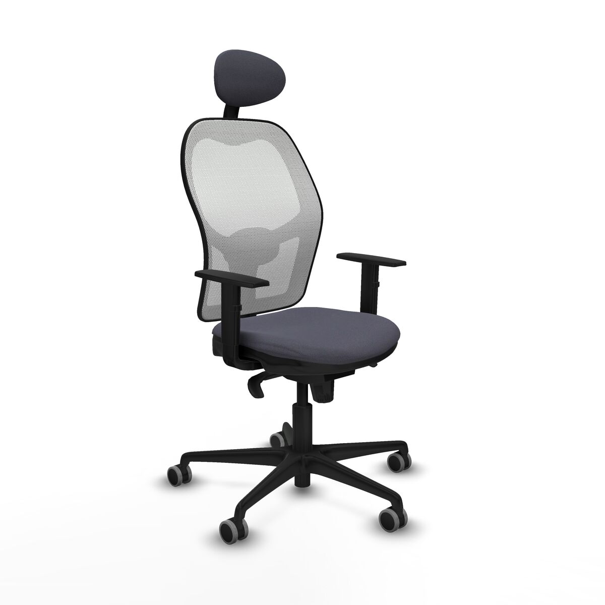 Office Chair with Headrest Jorquera Piqueras y Crespo 1D036G1 Dark grey
