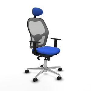 Office Chair with Headrest Jorquera Piqueras y Crespo 1D086N1 Blue