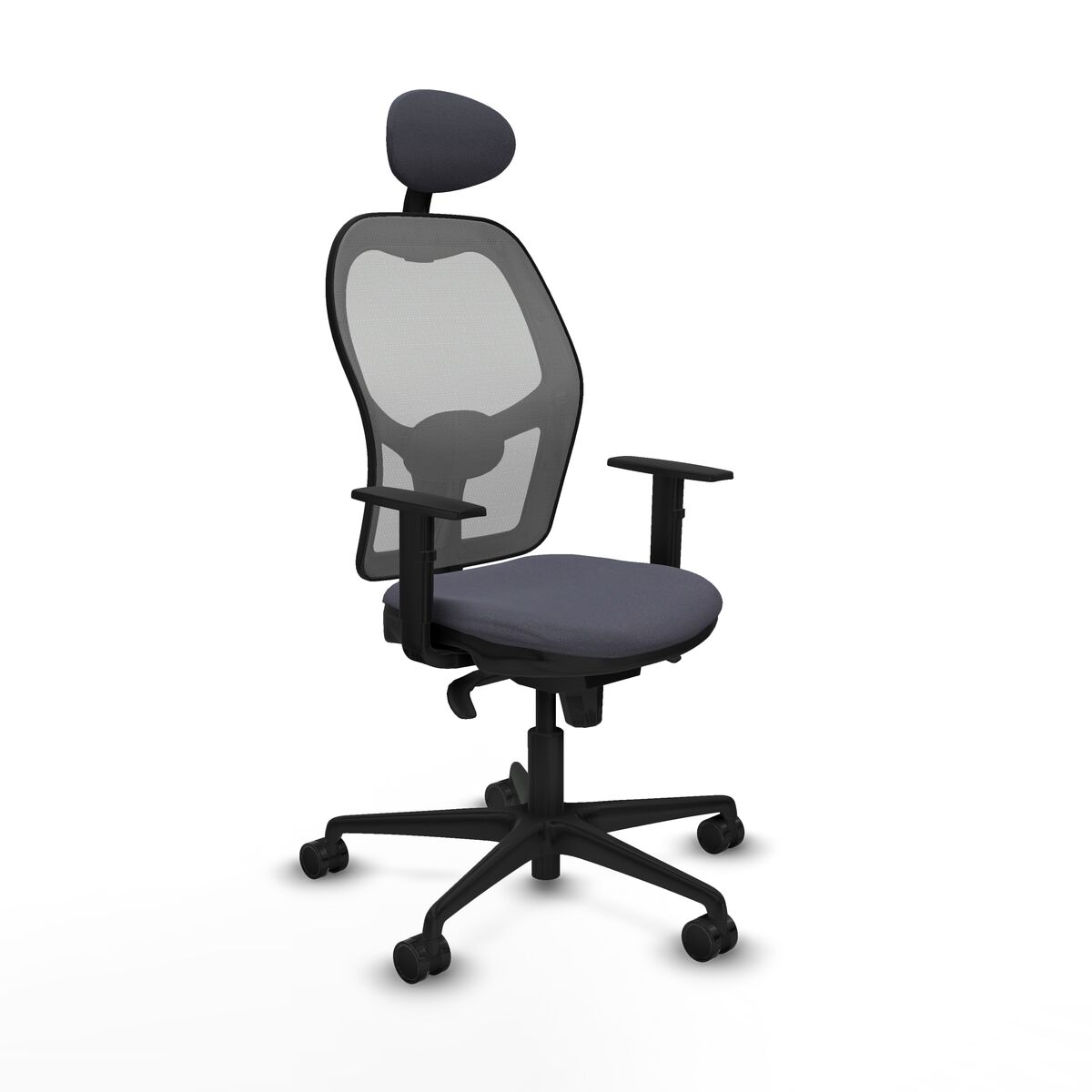 Office Chair with Headrest Jorquera Piqueras y Crespo 1D036N1 Dark grey