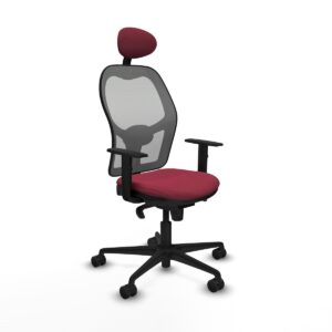Office Chair with Headrest Jorquera Piqueras y Crespo 1D036N1 Maroon
