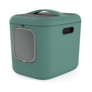Cat Litter Box Rotho Green Plastic