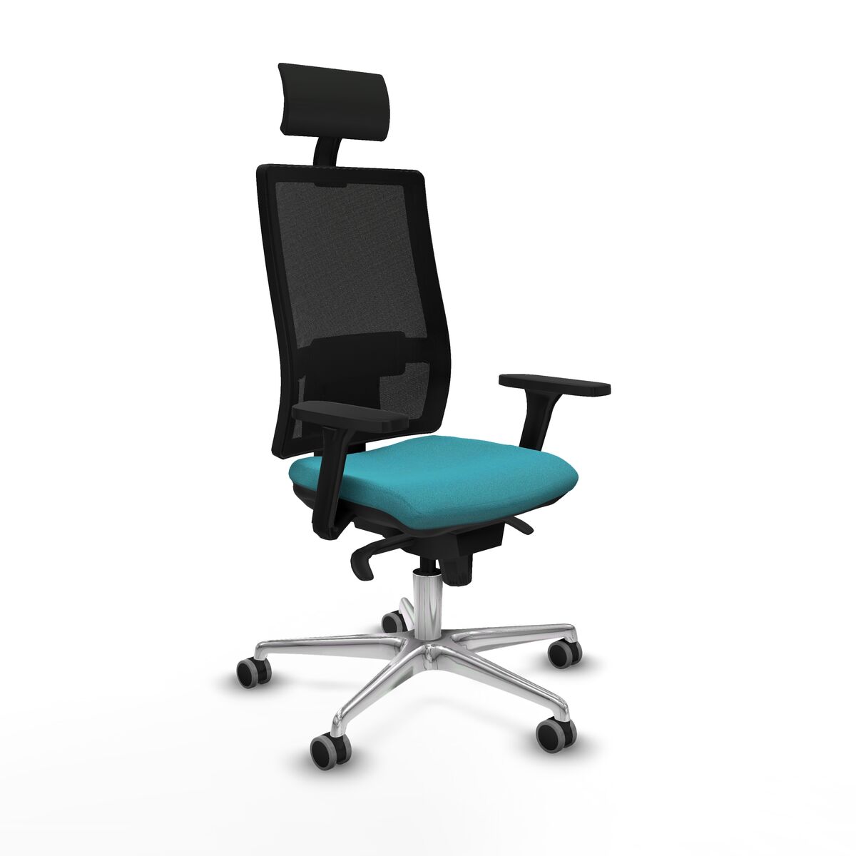 Office Chair Piqueras y Crespo 3D086G1 Turquoise