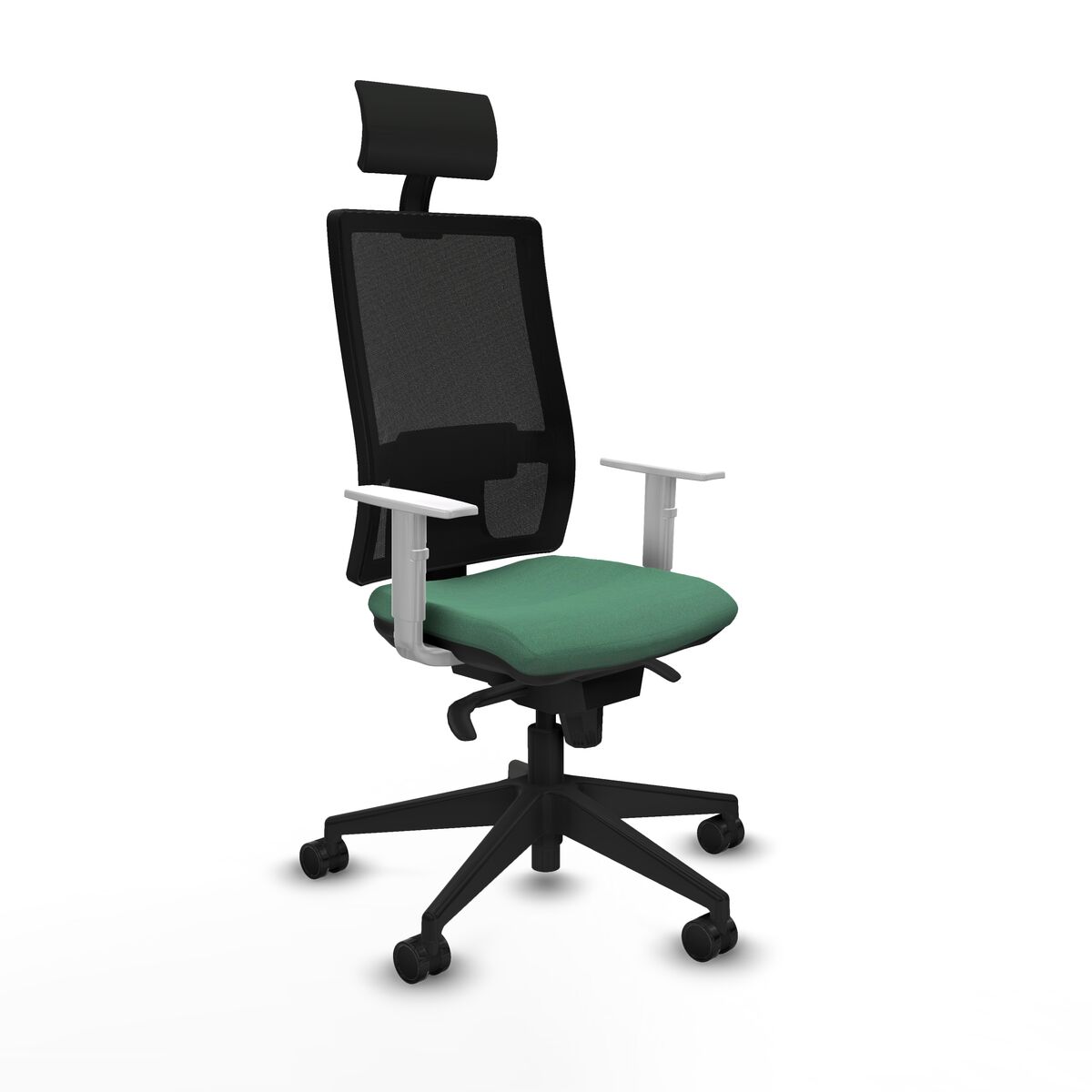 Office Chair with Headrest Piqueras y Crespo 4B066N1 Emerald Green
