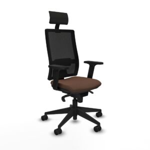 Office Chair with Headrest Piqueras y Crespo 2D066N1 Dark brown