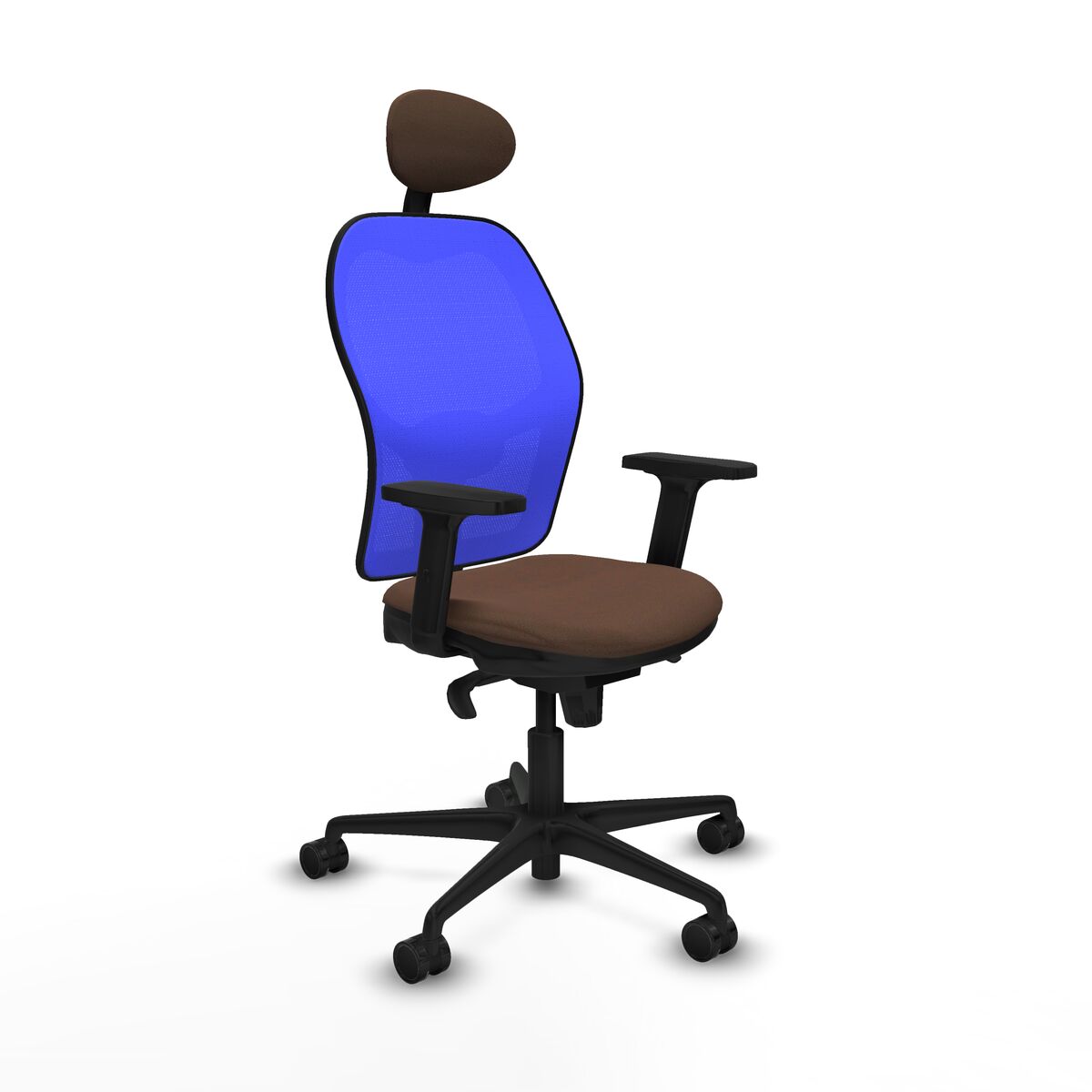 Office Chair Piqueras y Crespo 2D036N1 Blue Dark brown