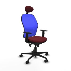 Office Chair with Headrest Jorquera Piqueras y Crespo 1D036N1 Maroon