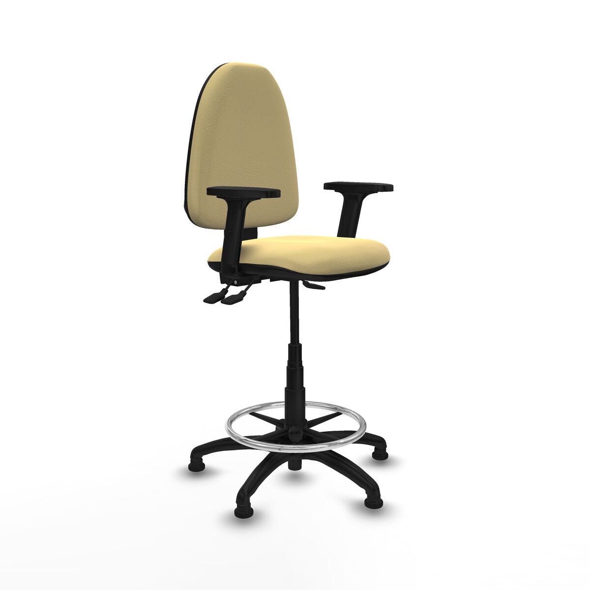 Office Chair Piqueras y Crespo B2D01RT Cream High