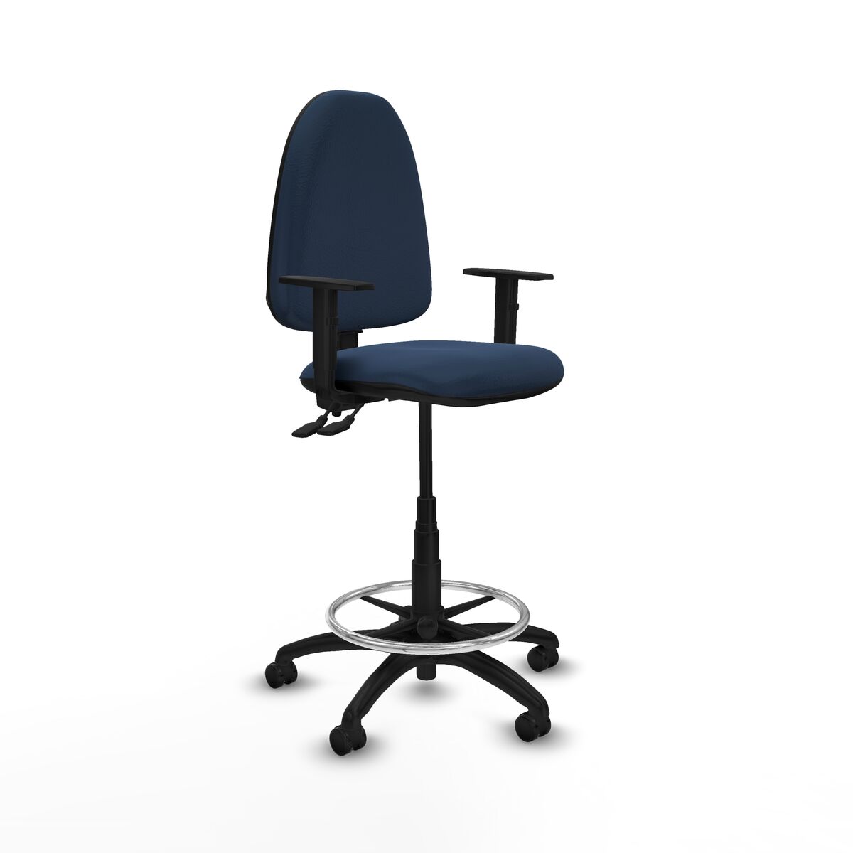 Office Chair Piqueras y Crespo B1D01RF Navy Blue High